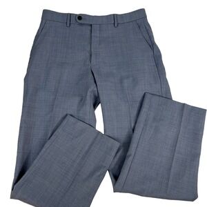 Ballin Comfort EZE Blue Super 110 Wool Pants Made in Canada 33